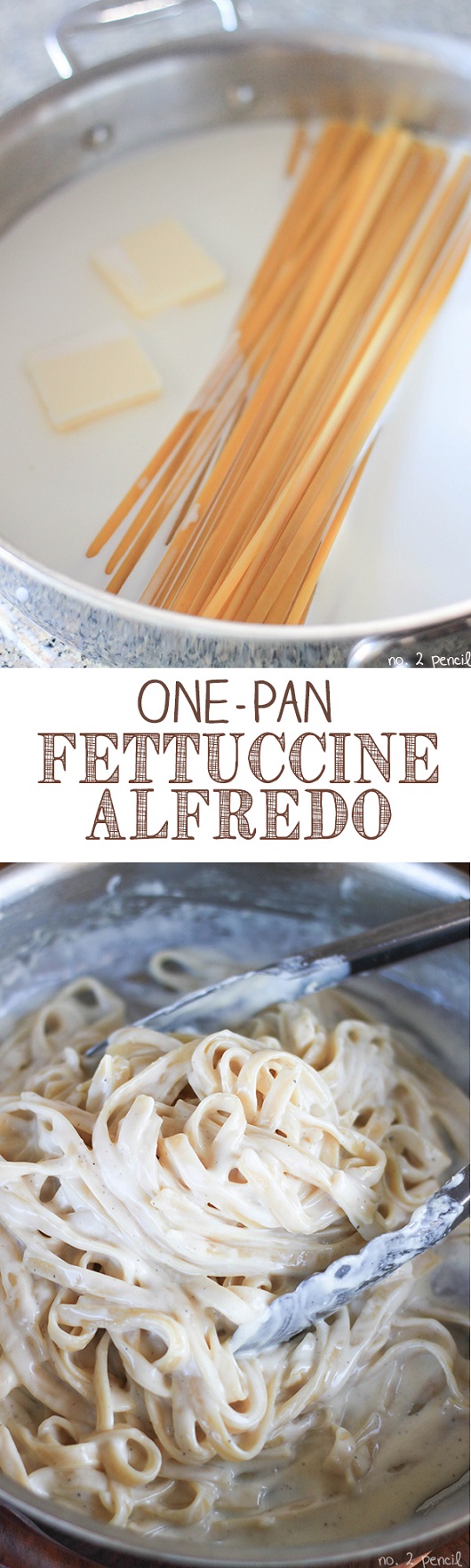 Easy One Pan Fettuccine Alfredo