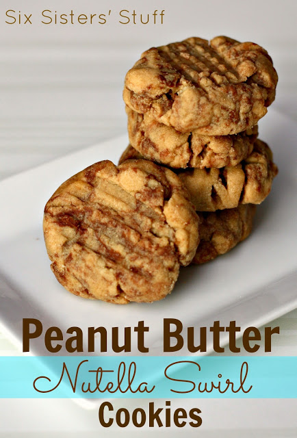 Peanut Butter Nutella Swirl Cookies