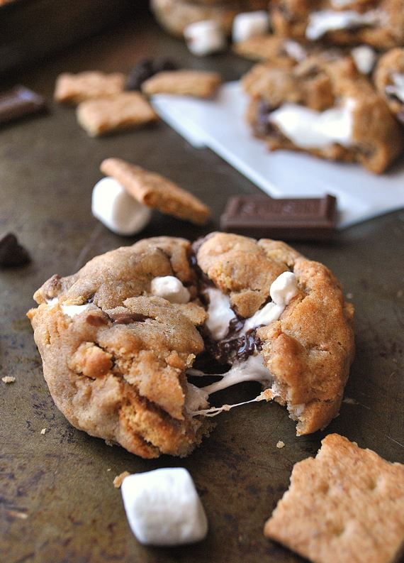 S’Mores Stuffed Cookies