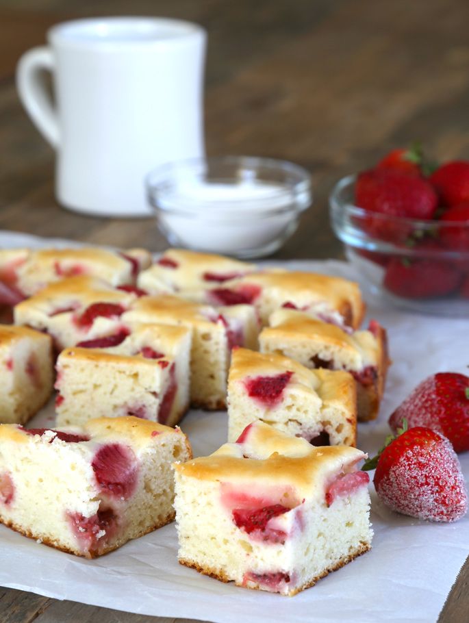 Gluten Free Strawberry Breakfast Cake