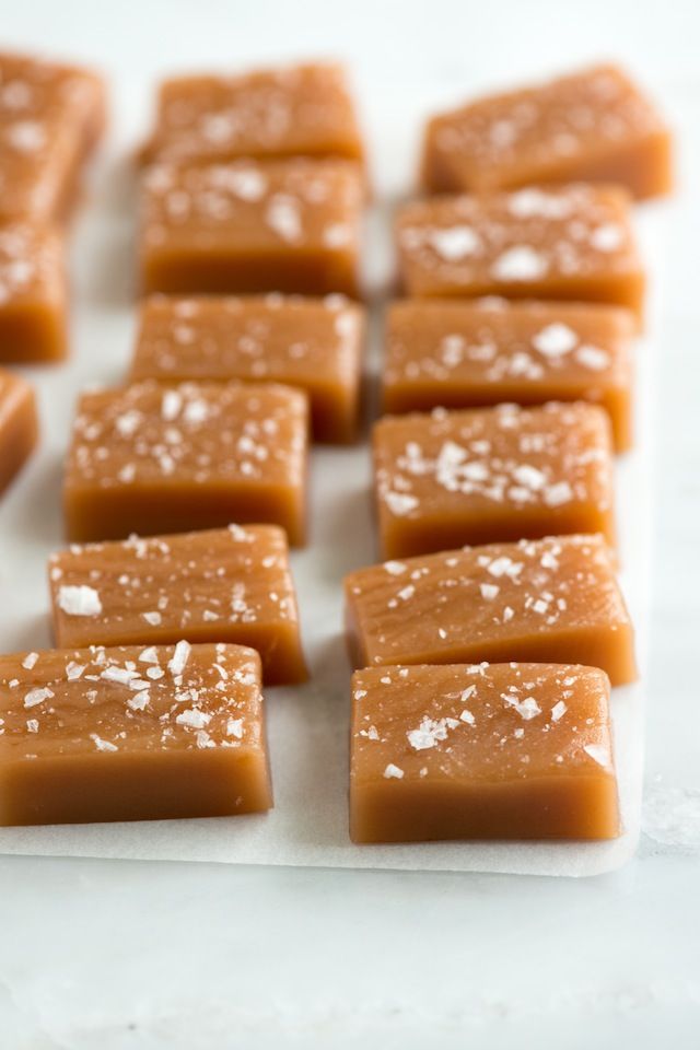 Simple Salted Caramels
